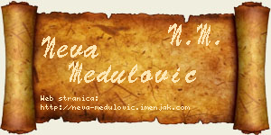 Neva Medulović vizit kartica